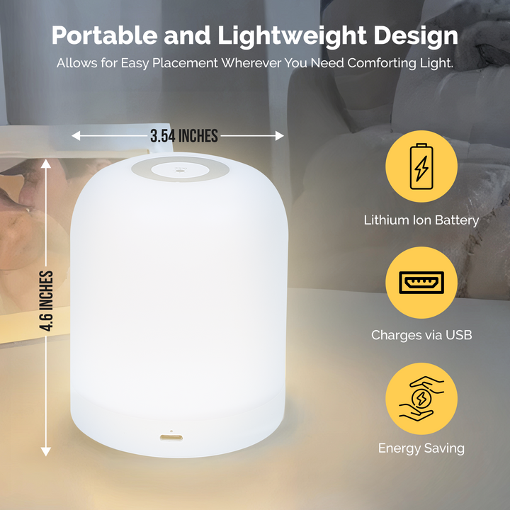 Faweima Illuminate Harmony Glow Dimmable Rechargeable LED Nursery Lamp