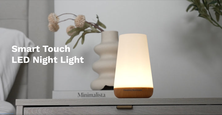 Faweima Illuminate Smart Touch LED Night Light | Touch Lamp for Bedroom Night Stand